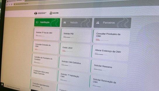 Detran-BA disponibiliza consulta online para exames da primeira habilitação; saiba como consultar