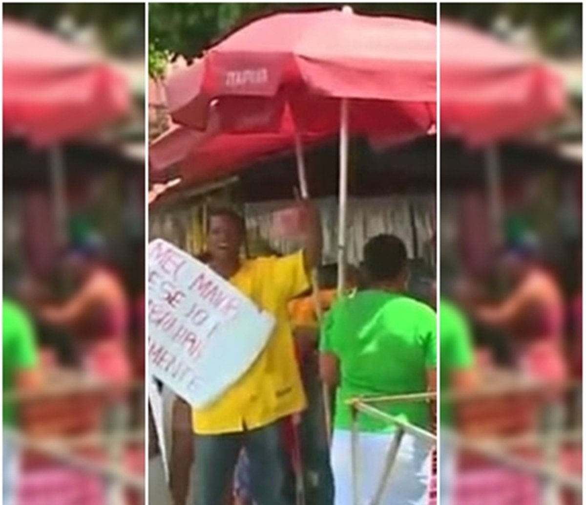 Trabalhadores são notificados para remoção de barracas e protestam contra medida; vídeo