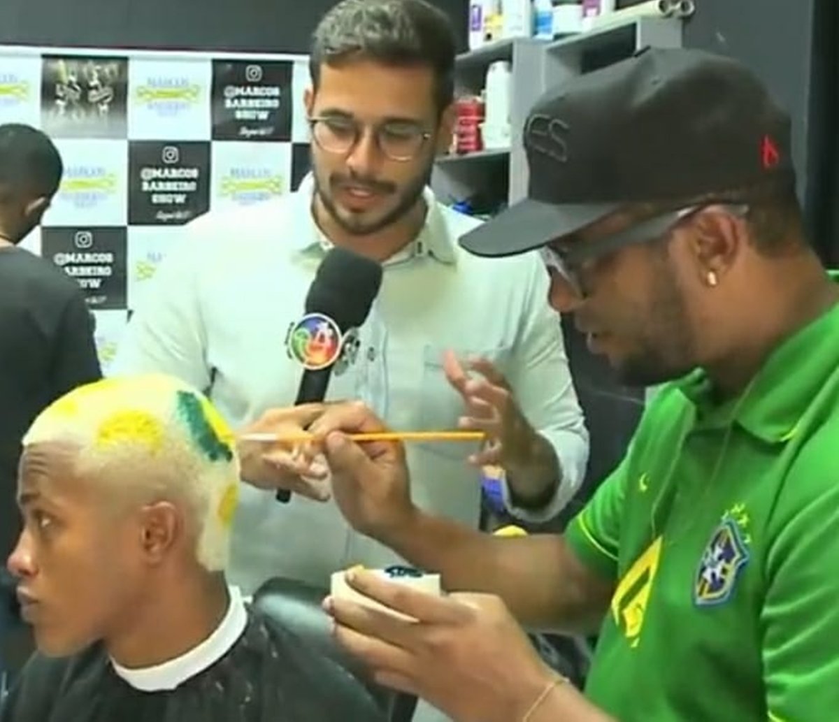 Clima de Copa: cortes diferenciados fazem, literalmente, a cabeça da galera em Salvador