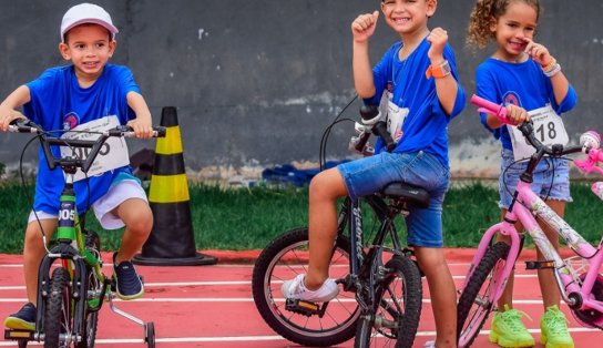 Festival de corrida e ciclismo para crianças de 2 a 12 anos acontece no domingo 