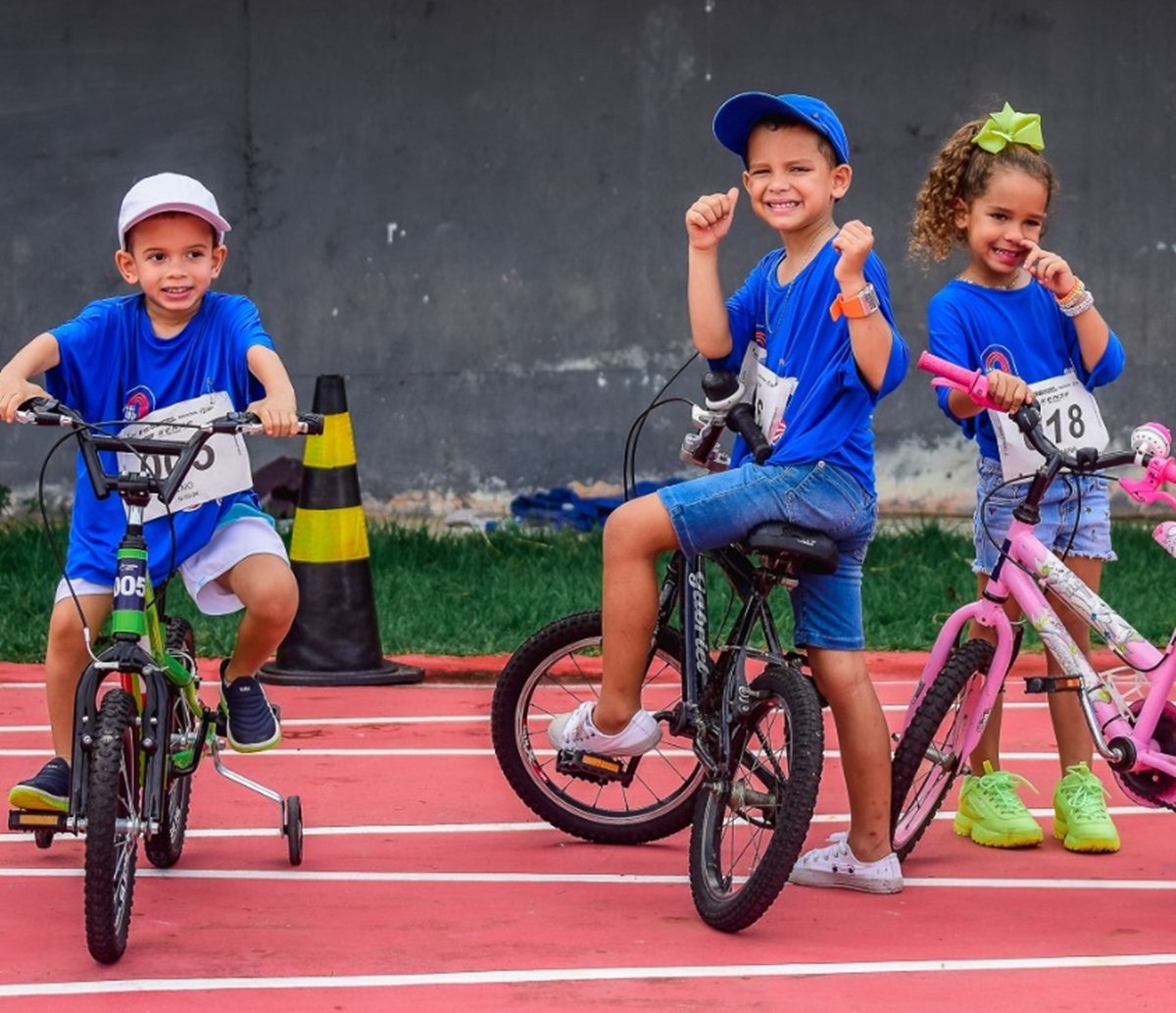 Festival de corrida e ciclismo para crianças de 2 a 12 anos acontece no domingo 