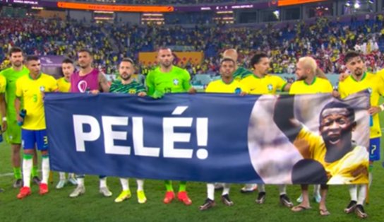 Jogadores homenageiam Pelé após vitória sobre a Coreia; 'que a gente possa ser campeão por ele', diz Vini Jr.