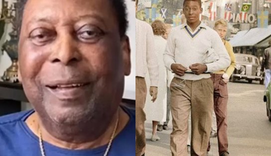 Torcendo do hospital, Pelé relembra tempo de jogador e posta foto de sua primeira Copa