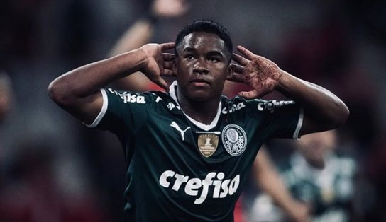 Atacante Endrick se acerta com o Real Madrid; é a segunda maior transferência do futebol brasileiro