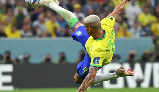 Voleio de Richarlison contra Sérvia é eleito como mais bonito da Copa; “voo do pombo”