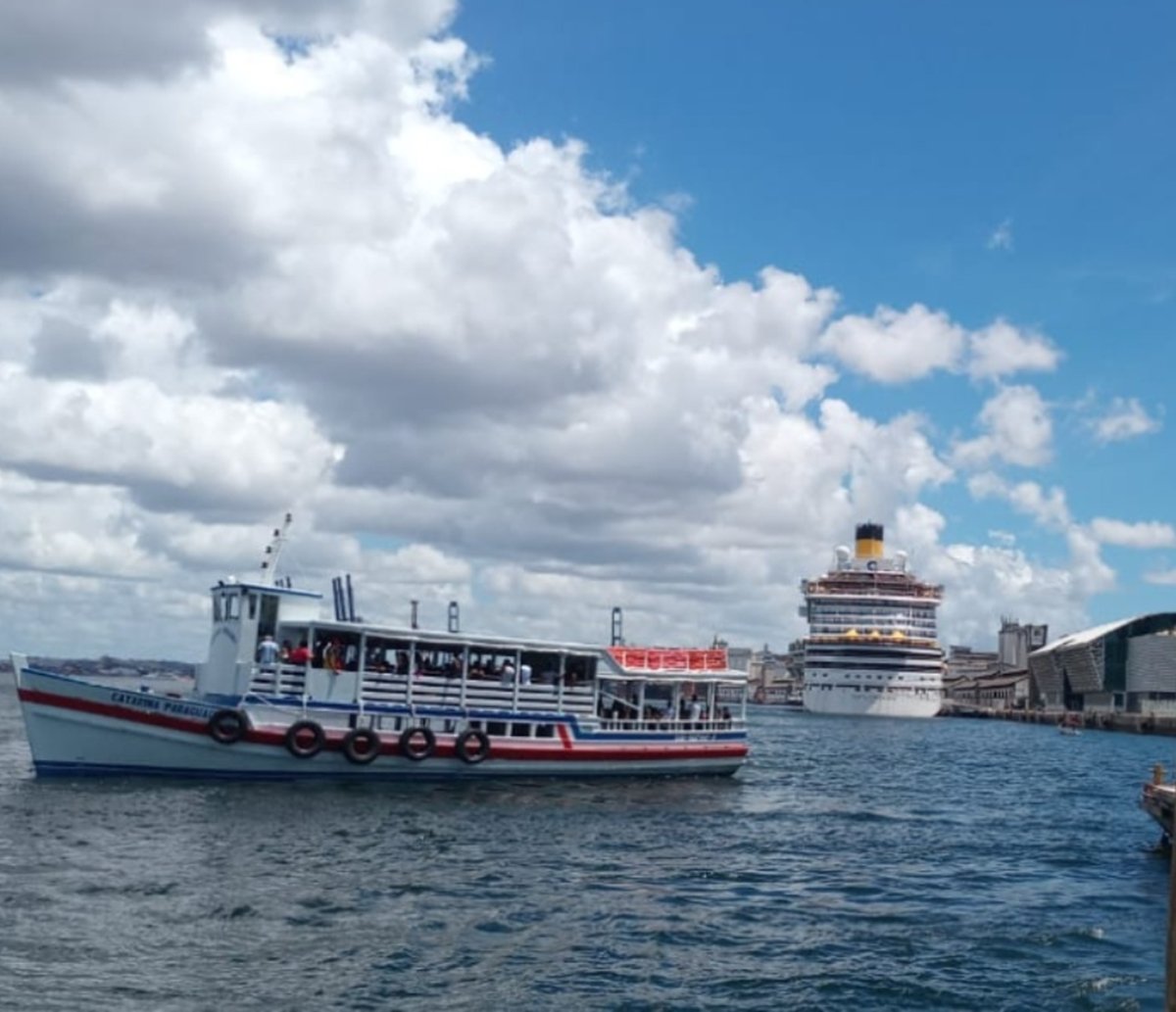 Maré baixa suspende travessia Salvador-Mar Grande por 2h30; veja como embarcar neste sábado 