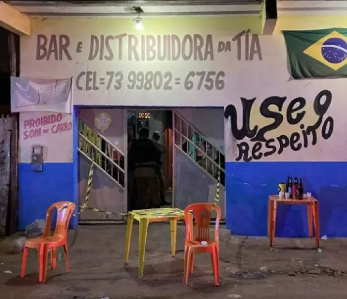 Atentado em bar deixa dois mortos na Bahia; mulher foi vítima de bala perdida 