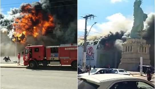 URGENTE! Incêndio atinge loja da Havan em Vitória da Conquista