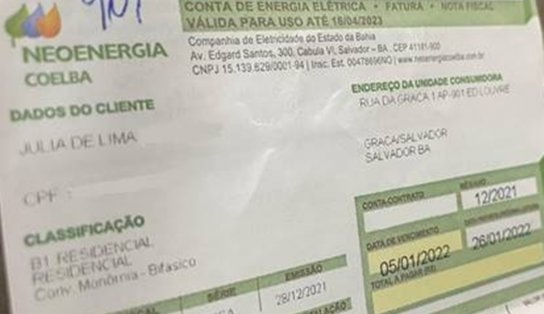 Se ligue! Últimos dias para pagar sua fatura de energia com R$ 20 de desconto 