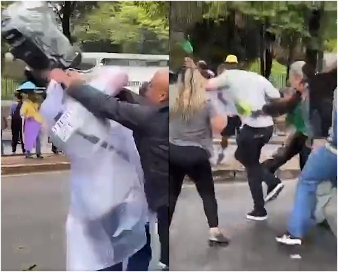 Jornalistas são agredidos por manifestantes bolsonaristas e tem material danificado em Belo Horizonte