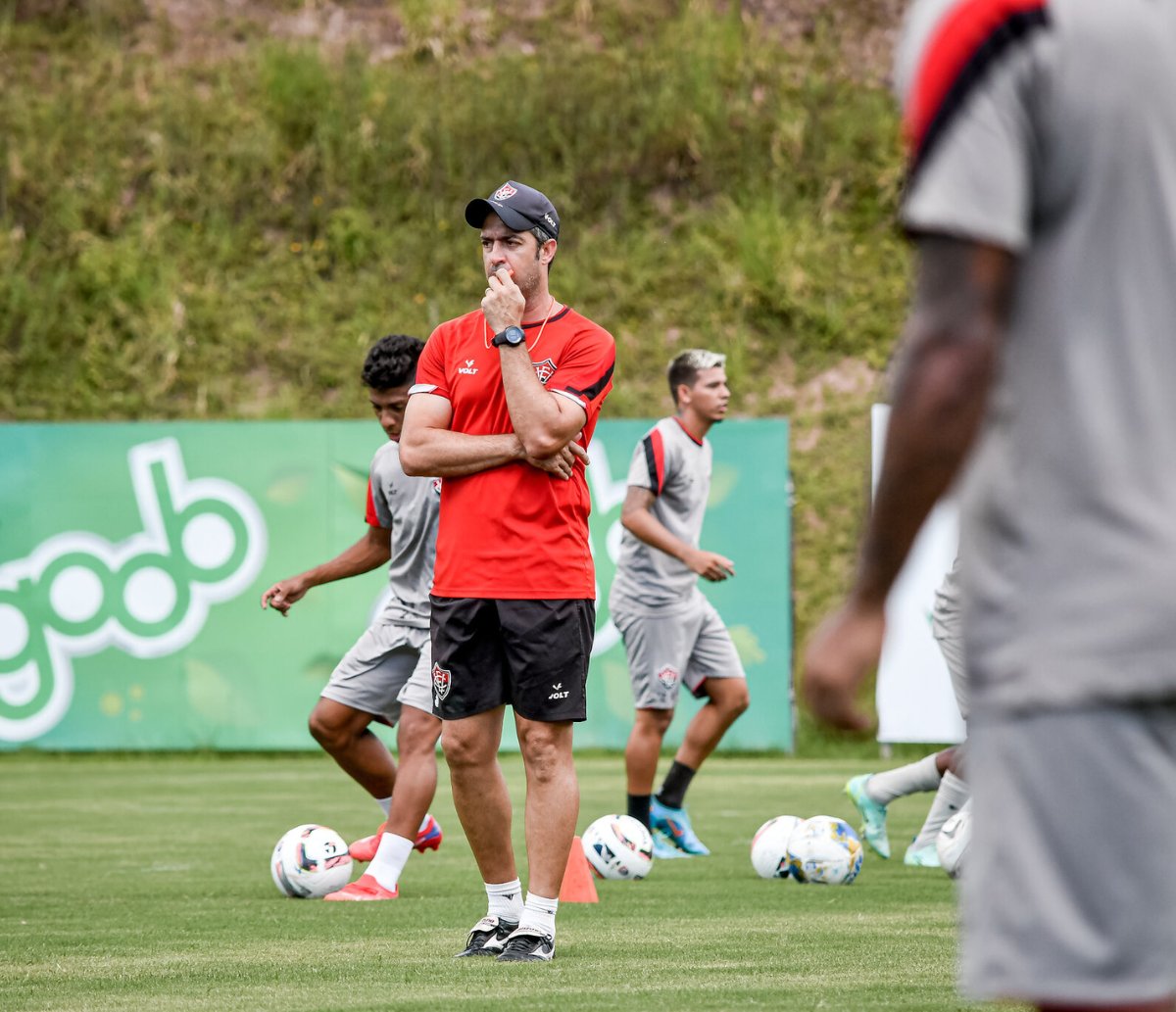 Vitória encerra preparativos para enfrentar a Jacuipense, pênaltis foram treinados 