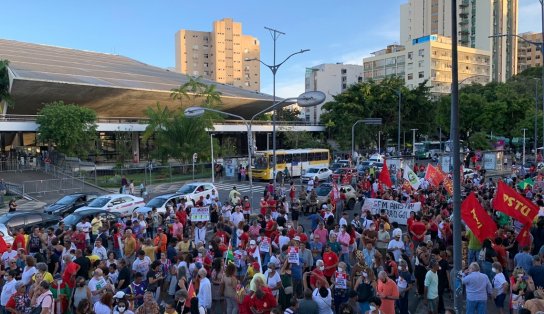 Grupo de 'apoio a democracia' faz ato pacífico no Campo Grande; protesto é contra ações terroristas em Brasília 