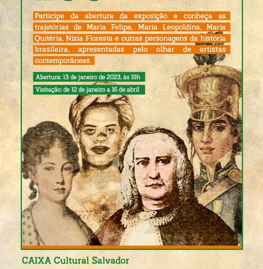 Exposição gratuita "Mulheres que Mudaram 200 anos" chega a Caixa Cultural Salvador