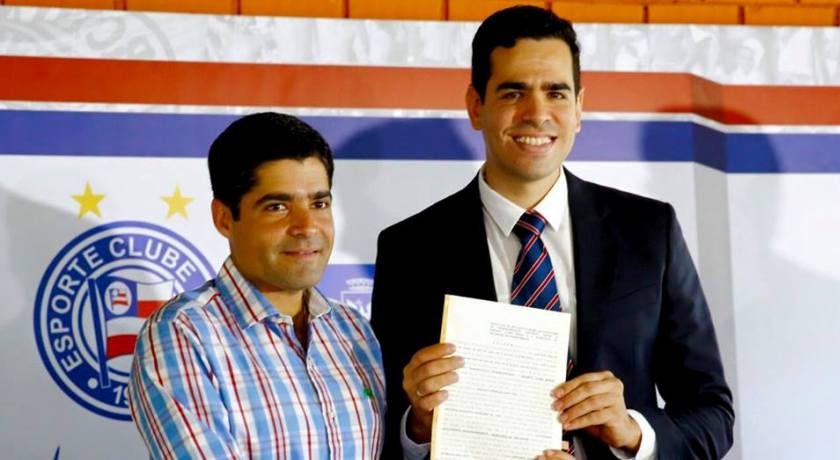 &#8220;Sensação de título&#8221;, diz presidente do Bahia após assinatura de certidão com prefeitura