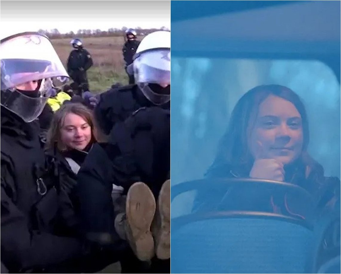 Ativista Greta Thunberg é presa após protesto na Alemanha; veja momento