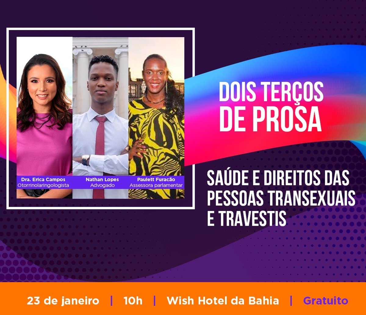 Saúde e direitos das pessoas transexuais e travestis será tema de debate em Salvador