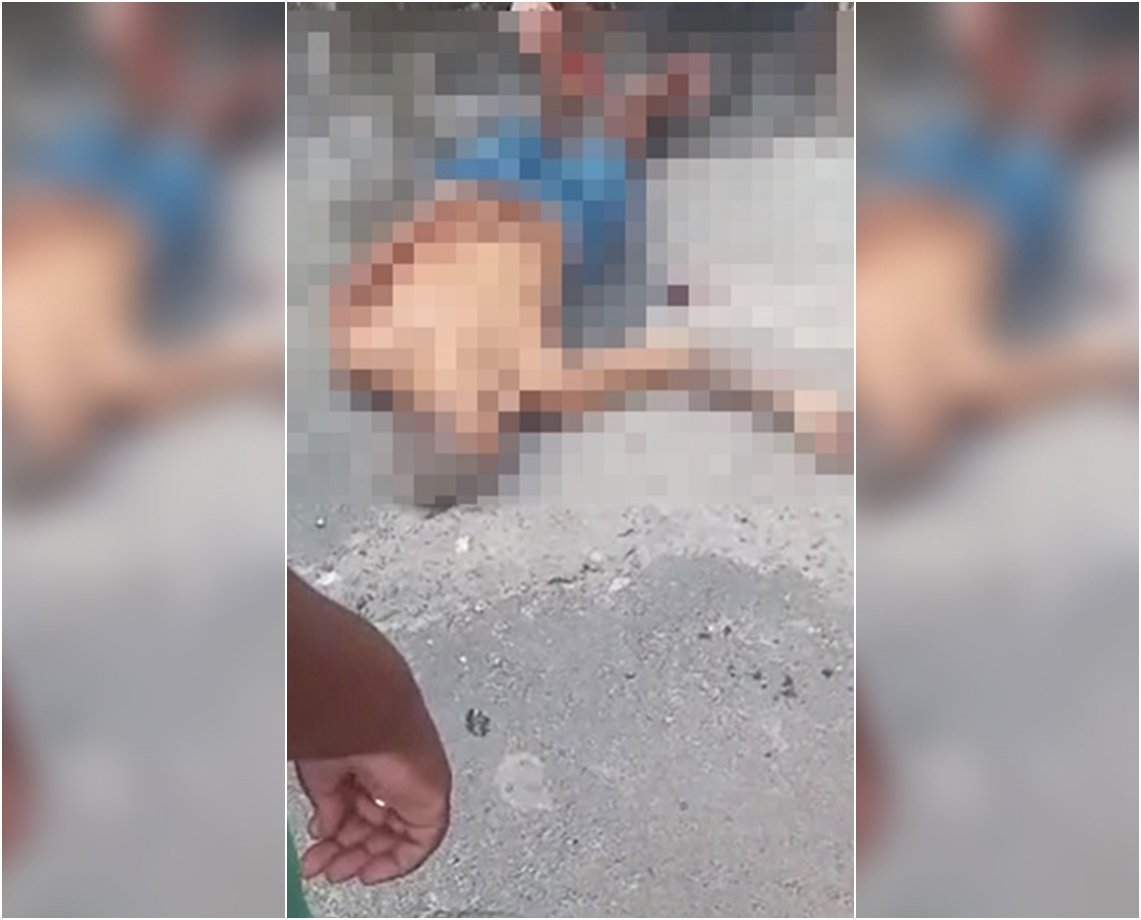 Jovem é encontrado morto com marcas de tiros no meio da rua em Fazenda Coutos