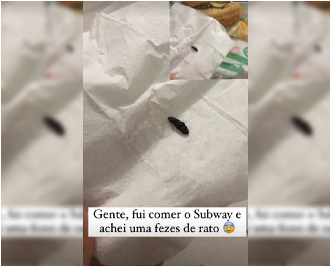 Cliente encontra cocô de rato em sanduíche e se revolta em rede social; “se eu como, eu morro”