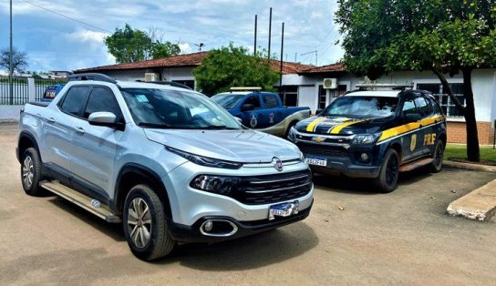 Caminhonete Fiat Toro roubada em Niterói é recuperada em Barreiras 