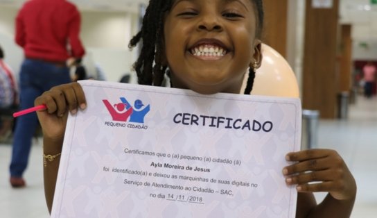 Projeto Pequeno Cidadão: SAC faz serviços dedicado a crianças e adolescentes neste sábado 