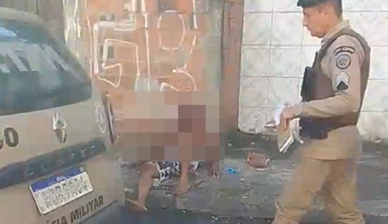 Suspeito de assalto é espancado por populares no bairro do Uruguai; veja vídeo