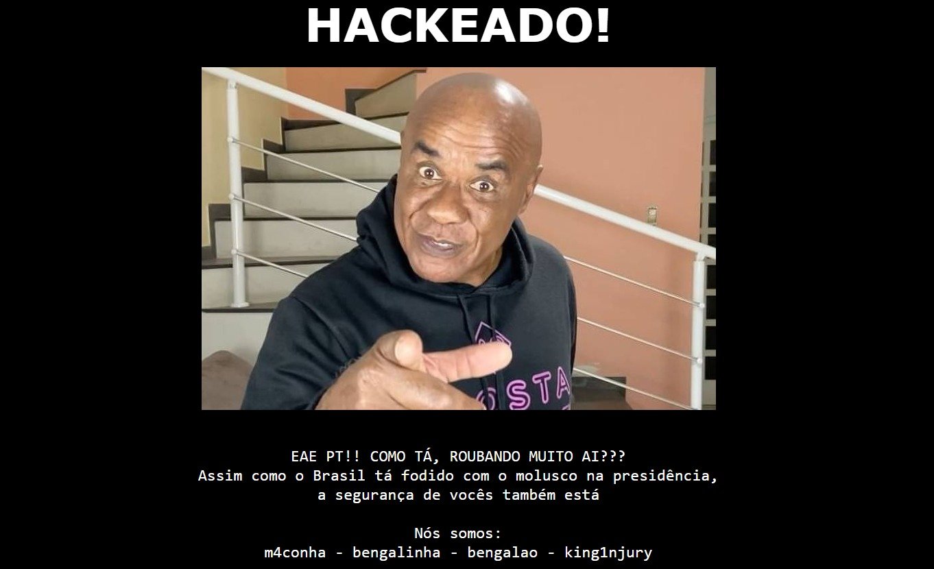 Site do PT é hackeado e diz que Kid Bengala seria "melhor presidente"