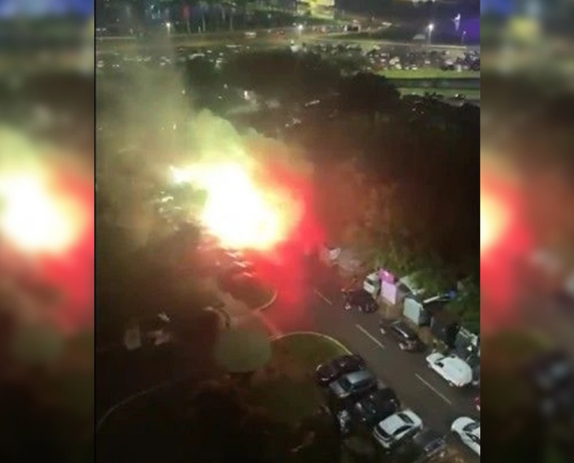 Uma pessoa é encontrada morta após carro explodir próximo ao STF, em Brasília