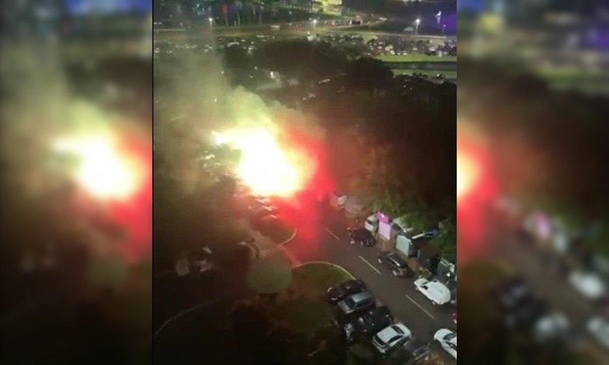 Uma pessoa é encontrada morta após carro explodir próximo ao STF, em Brasília