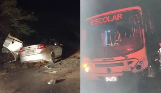 Morre 5ª vítima de acidente entre carro e ônibus escolar na Chapada Diamantina