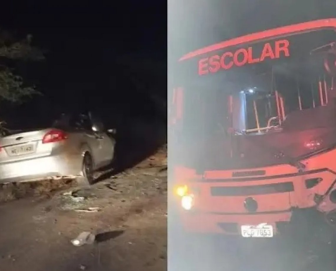 Morre 5ª vítima de acidente entre carro e ônibus escolar na Chapada Diamantina