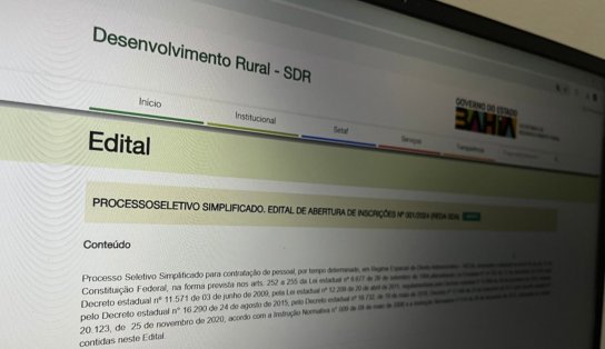 Secretaria de Desenvolvimento Rural abre REDA com 193 vagas