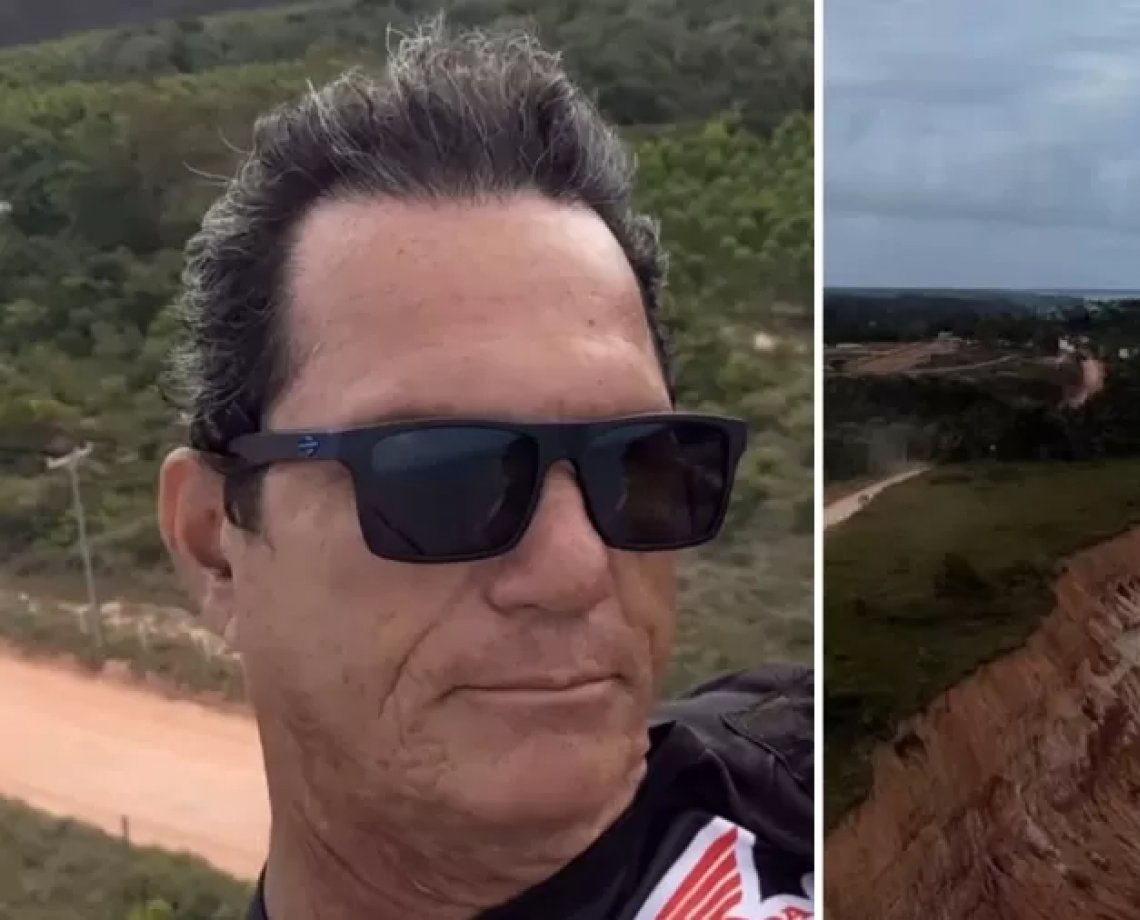 Turista mineiro morre em acidente com parapente na Praia da Areia Branca, em Prado 