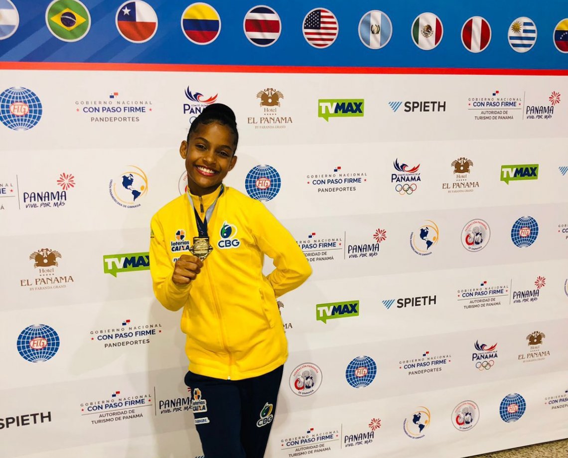 Baiana Maria Clara leva o ouro no Pan-Americano de Ginástica Aeróbica