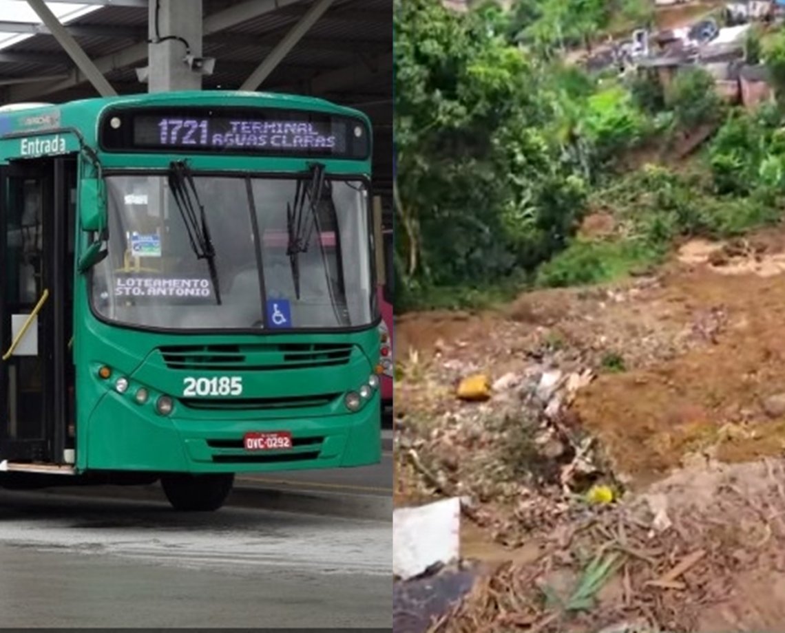 Moradores de Cajazeiras 11 seguem sem ônibus após deslizamento de terra