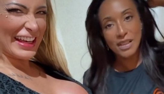 Andressa Urach grava conteúdo adulto com ex-sogra