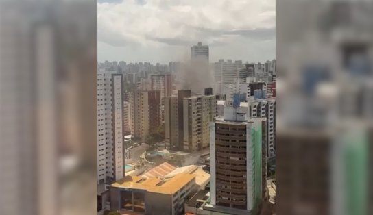 Incêndio é registrado em apartamento na Pituba; veja vídeo