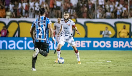 Vitória sai atrás e arranca empate contra o Grêmio na penúltima rodada do Brasileirão