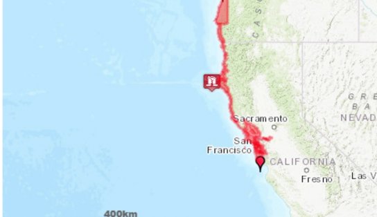 Costa da Califórnia é atingida por terremoto de magnitude 7