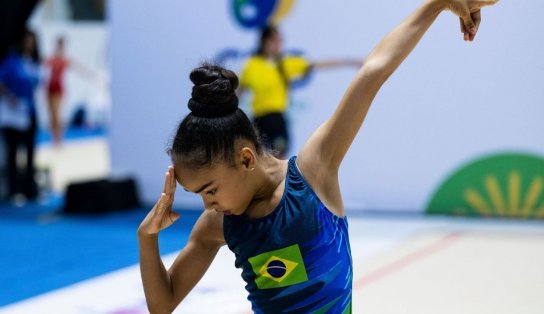 Bruna Sacramento, a promissora ginasta baiana, chega à final do Sul-Americano