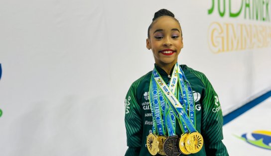 Bruna Sacramento fatura quatro ouros e faz história na ginástica baiana