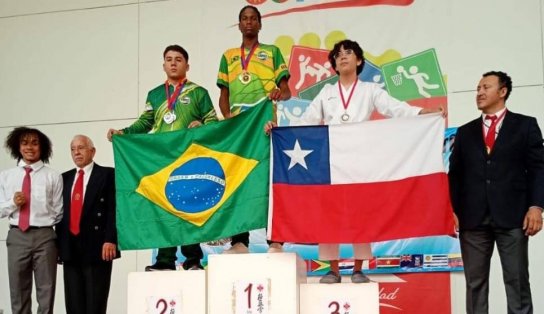 Karatecas de comunidade quilombola faturam medalha em competição no Chile