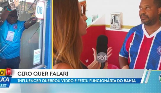 Influenciador que agrediu funcionária do Bahia se pronuncia: "Perdi a cabeça"