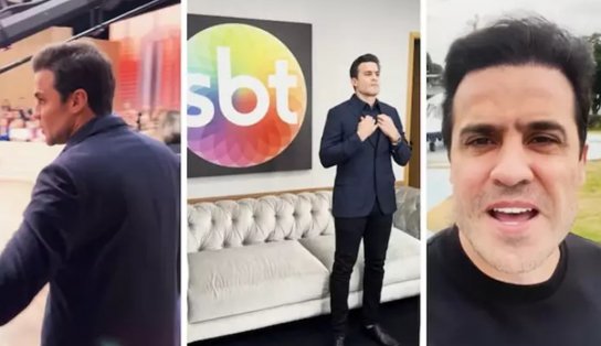 Pablo Marçal chega ao SBT de helicóptero e brinca: 'Primeiro dia de CLT'