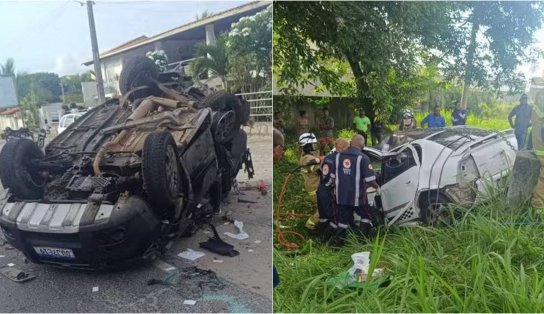 Bebê morre e seis ficam feridos em acidente na BA-001, no sul da Bahia