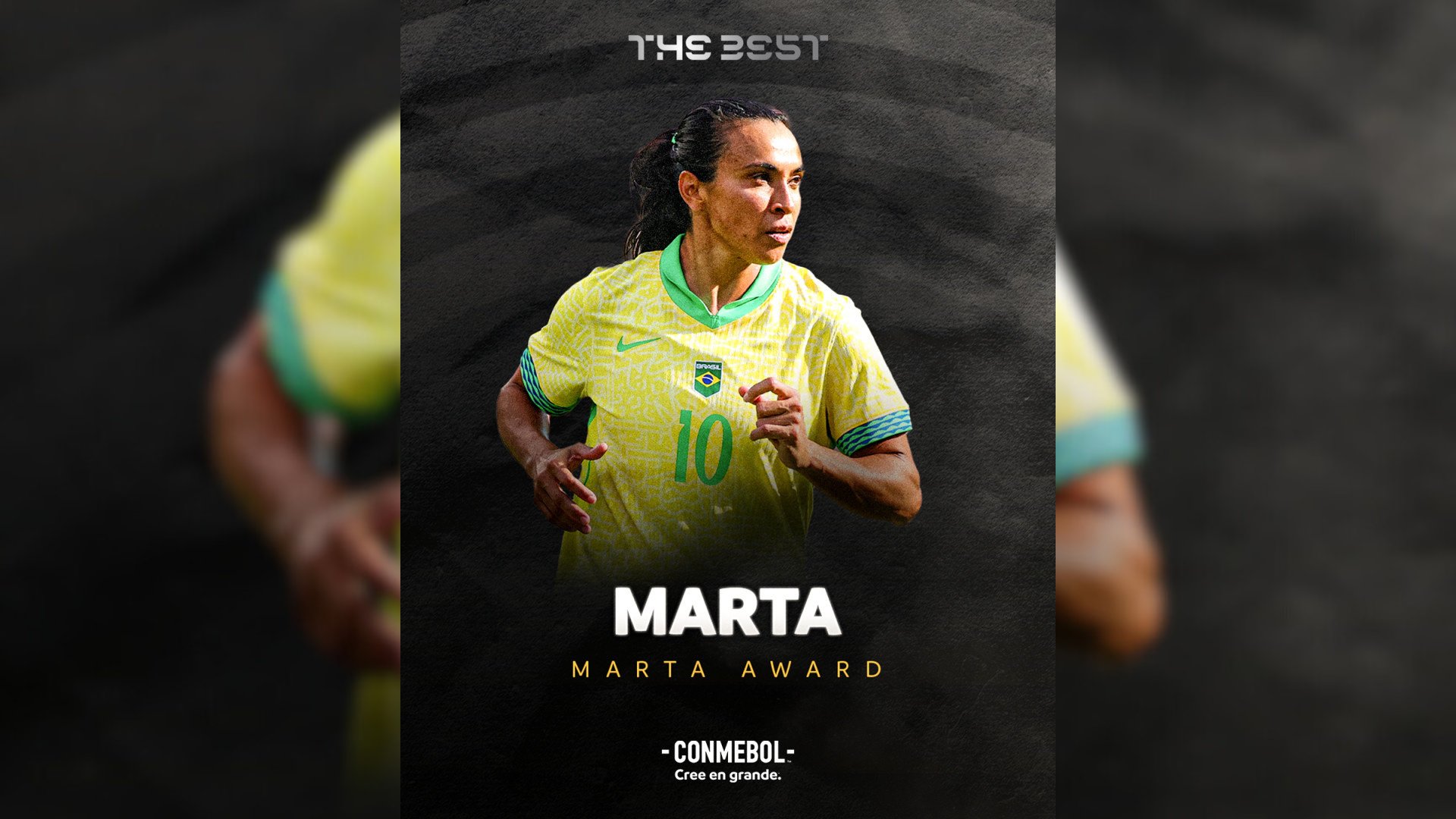 Marta ganha inédito 'Prêmio Marta' por gol mais bonito de 2024