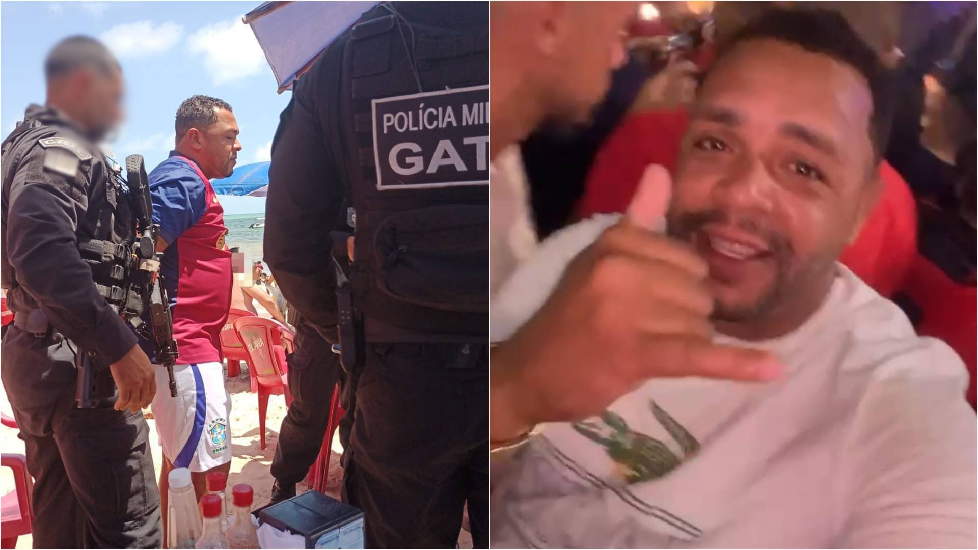 Líder de facção com atuação no sul da Bahia é preso curtindo praia na Paraíba