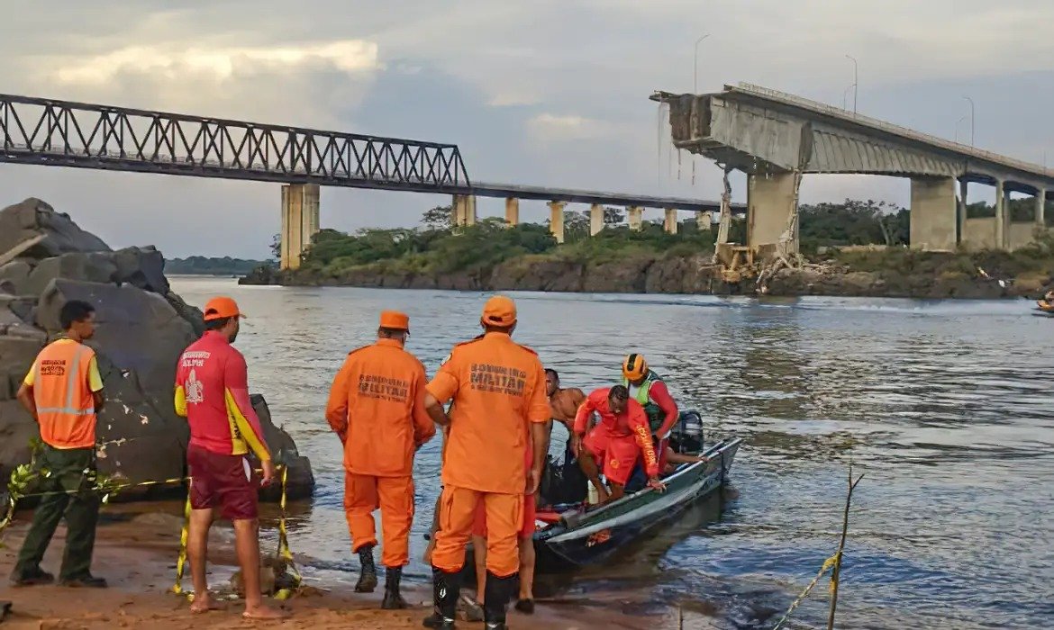 Desabamento de ponte entre Tocantins e Maranhão deixa uma pessoa morta