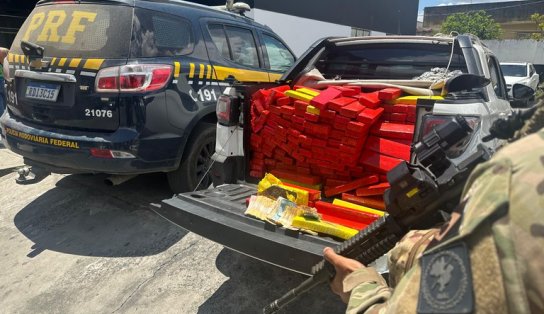 Polícia Rodoviária apreende 500kg de maconha na BR 116