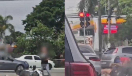 Motorista atropela assaltantes e impede roubo de moto 