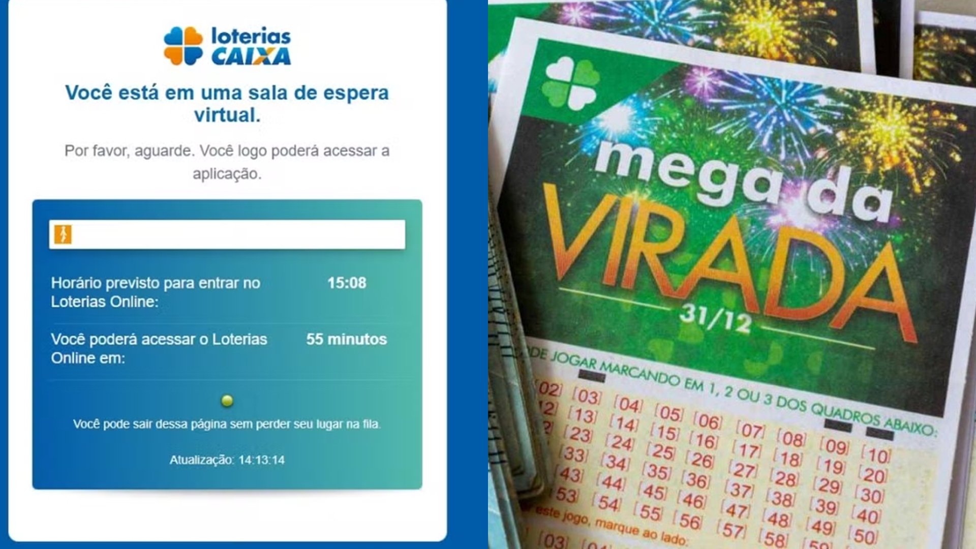 Usuários reclamam de instabilidade e fila de espera online no site das Loterias Caixa